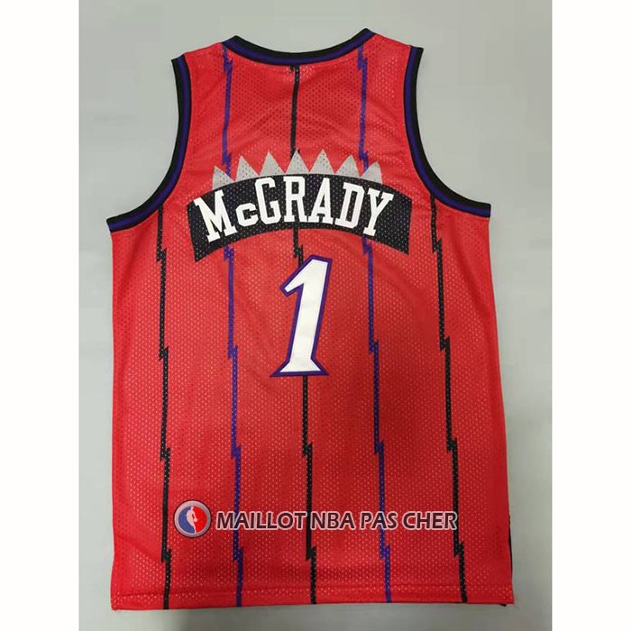 Maillot Tornto Raptors Tracy McGrady NO 1 Mitchell & Ness 1998-99 Rouge